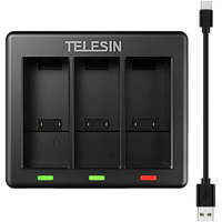 TELESIN TELESIN GoPro HERO 9/ 10/ 11 akkumulátor hármas töltő - tripla-töltő