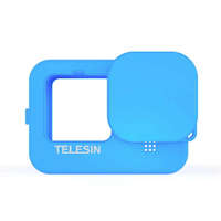 TELESIN TELESIN GoPro Hero 9/ 10/ 11 szilikon védő tok (Kék) + lencse védő