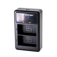 Canon LP-E6 Töltő - Canon LPE6 akkumulátor utazó dupla töltő