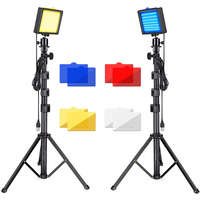 TRIOPO TRIOPO 2db TTV-84-KIT RGB LED videó fény + 210cm Állvány Set (2db)