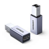 UGREEN UGREEN US382 USB-C-USB-B adapter nyomtatóhoz (szürke)