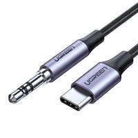 UGREEN UGREEN AV143 3,5 mm-es mini jack AUX kábel az USB-C - 1 m (fekete)