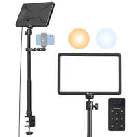ULANZI Ulanzi VIJIM K20-Pro LED Edge-Lit Videó Lámpa 2500-9000K 650LUX + Asztali VIJIM 30-80cm Állvány+ Kamera-tartó 1/4" kar