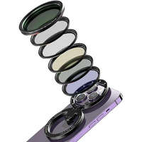 ULANZI Ulanzi iPhone MagSafe 52mm Magfilter Fotós Szűrő Kit (VND, CPL, Gold, Blue Sky, 1/4 Black Mist, StarFilter Szűrő Sett)