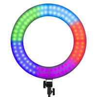 VILTROX Weeylite WE-10S 46cm RGB Színes LED Körfény körlámpa - 1650 Lux 30W 2500-8500K Ringlight + 170cm Tripod-Állvány