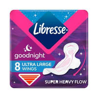 Libresse Libresse Ultra Goodnight Large Wings egészségügyi betét - 8db
