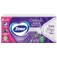 Zewa Zewa Deluxe Lavender Dream (levendula) 3 rétegű papírzsebkendő - 90 db