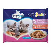 Prevital nedves macskaeledel junior 4x100 - 400 g