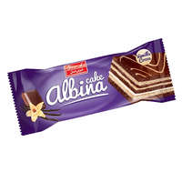 Albina Albina kakaó- és vanilia ízű krémmel töltött rétegelt piskóta - 60g