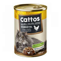 Cattos nedves macskaeledel csirke - 415g