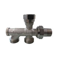 HERZ HERZ 1000 Bypass-test, egyenes kivitelű kétcsöves kétpontos radiátorszelep, 1/2" x G3/4"