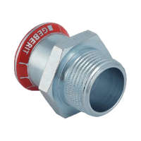 Geberit GEBERIT Mapress szénacél külső menetes átmeneti idom, 28 mm x 1" K