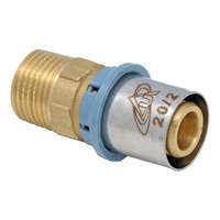 UNIDELTA UNIDELTA 4003 press külső menetes átmeneti idom, 20x2mmx1/2"K