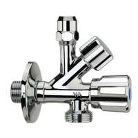 ALBERTONI ALBERTONI kombinált sarokszelep, 1/2" x 3/4" x 3/8"