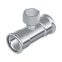 FixTrend FixTrend Inox press T-idom, menetes ággal, 15 - 1/2" - 15 mm