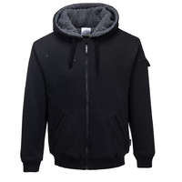 PortWest PortWest XL fekete sherpa kapucnis kabát KS32 PEWTER