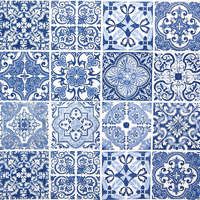 Kert és Otthonbolt Portugál mintás 3 rétegű szalvéta, 16,5 x 16,5 cm