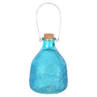 Esschert Design Buborék mintás üveg darázscsapda, kék, 21,5 cm