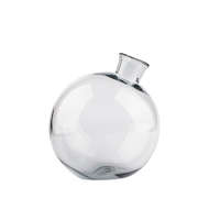Kert és Otthonbolt Üveg gömb váza, dekorációs kiegészítő, 1 literes, szürke