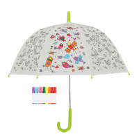 Esschert Design Kifesthető kis madaras gyerek esernyő, filctollakkal