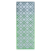 Esschert Design Geometria mintás kétoldalú kültéri szőnyeg, zöld, 197 x 72 cm