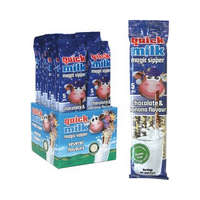 Quick Milk Quick Milk csoki-banán ízű ízesített szívószál - 30g