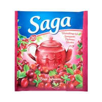 Saga Saga gyümölcs tea vörösáfonya 20 filter - 34g