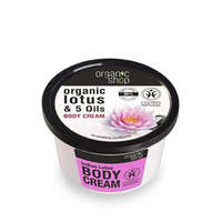 Organic Shop Testápoló krém Indian lotus ( Body Cream) 250 ml, női