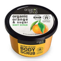 Organic Shop Toning body sugar peeling Organic Orange & Sugar ( Body Scrub) 250 ml, női