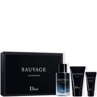 Dior Christian Dior Sauvage Ajándékszett, Eau de Parfum 60ml + Shower gel 50ml + Moisturizer for face and beard 20ml, férfi