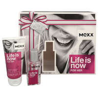 Mexx Mexx Life Is Now for Her Ajándékszett, Eau de Toilette 15ml + Body Milk 50ml, női