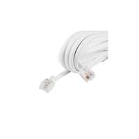 USE Home T 5-10/WH telefoncsatlakozó kábel, 6P/4C (RJ 11), dugó - dugó, fehér, 5m