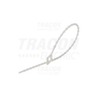 Tracon Gyöngyös nyitható kábelkötegelő, natúr 150×2mm, D=8-35mm, PE