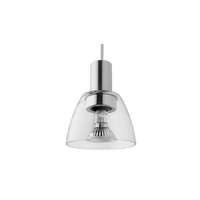Rendl BIZZO függő lámpa tiszta üveg/alumínium 230V E14 40W
