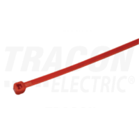 Tracon Normál kábelkötegelő, piros 140×3.6mm, D=2-36mm, PA6.6