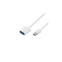 USE Home USBC OTG kábel, USB-C dugó, USB-A aljzat, kétirányú, 16cm, 2,1A, 480 Mbps