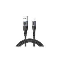 Vipfan Kabel USB-Micro USB Vipfan X10, 3A, 1,2 m, opletený (černý)