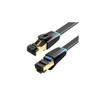 Vention Flat Network Cable CAT8 U/FTP Vention IKCBG RJ45 Ethernet 40Gpbs 1m (Black)