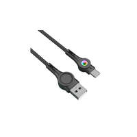 Foneng Foneng X59 USB és USB-C kábel, LED, 3A, 1 m (sonka)