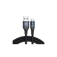 Remax Micro Remax Colorful Light USB-kábel, 2,4 A, 1 m (černý)