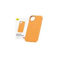 Baseus Pouzdro na telefon pro iPhone 15 ProMax Baseus Fauxther Series (oranžové)