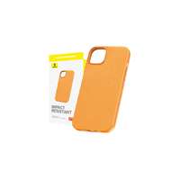 Baseus Pouzdro na telefon pro iPhone 15 Pro Baseus Fauxther Series (oranžové)