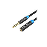 Vention Cable Audio Braided 3.5mm male-female Vention VAB-B06-B100-M 1m Black