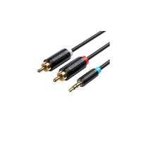 Vention Cable Audio Adapter Cable 3.5mm Male to 2x Male RCA Vention BCLBJ 5m Black