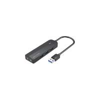 Vention Hub USB 3.0 3-Port with Sound Card 2x TRS 3,5mm CHIBB 0.15m Black