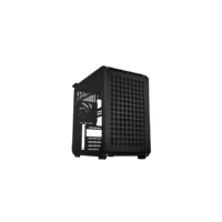 COOLER MASTER COOLER MASTER Ház Mid ATX QUBE 500 FLATPACK BLACK EDITION, 1db Ventilátorral, Tápegység nélkül, fekete