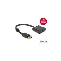 DELOCK DELOCK Átalakító DisplayPort 1.2 male > HDMI female 4K aktív fekete