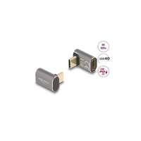 DELOCK DELOCK Átalakító USB 40 Gbps Type-C male > female PD 3.0 100W 90 fokos 8K 60Hz fém