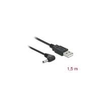 DELOCK DELOCK Tápkábel USB > DC 3.5 x 1.35mm male 90 fokos 1.5m