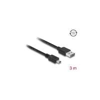 DELOCK DELOCK kábel EASY-USB 2.0 Type-A male > USB 2.0 Type Mini-B male 3m fekete